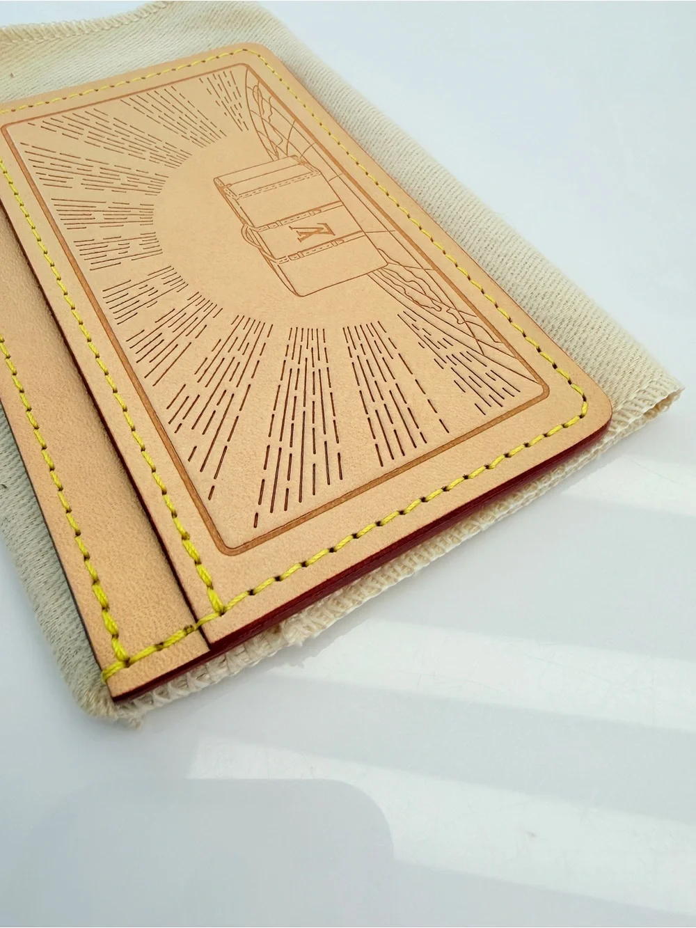 Louis Vuitton Rare Vachetta Voyages Card Holder
